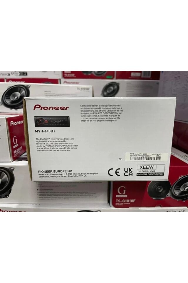 Pioneer MVH-140BT Bluetooth USB RCA Oto Teyp