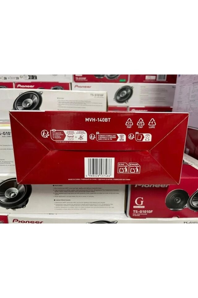Pioneer MVH-140BT Bluetooth USB RCA Oto Teyp